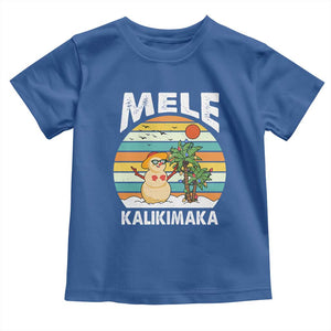 Mele Kalikimaka Hawaiian Christmas Baby Shirt Beach Hawaii Xmas In July Tropical TS10 Royal Blue Print Your Wear