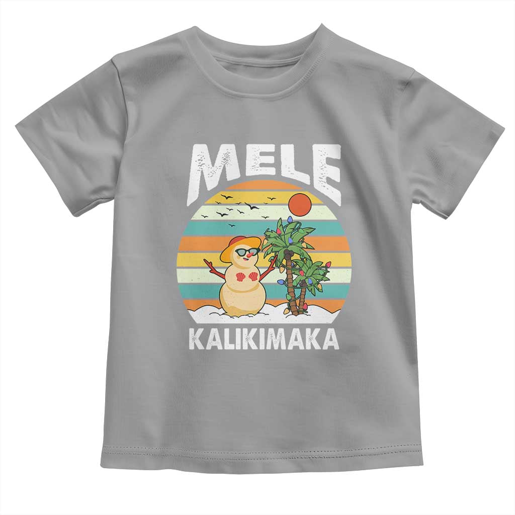 Mele Kalikimaka Hawaiian Christmas Baby Shirt Beach Hawaii Xmas In July Tropical TS10 Sport Gray Print Your Wear