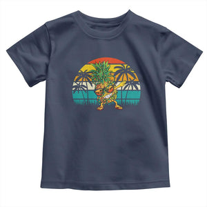 Dabbing Pineapple Christmas Tree Lights Baby Shirt Hawaiian Hawaii Tropical Xmas Men Gifts Sunglasses On TS10 Navy Print Your Wear