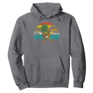 Dabbing Pineapple Christmas Tree Lights Hoodie Hawaiian Hawaii Tropical Xmas Men Gifts Sunglasses On TS10 Charcoal Print Your Wear