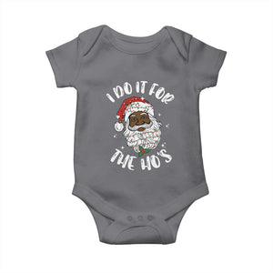 Funny Santa Claus Baby Onesie African American Xmas Vintage Black Santa TS10 Charcoal Print Your Wear