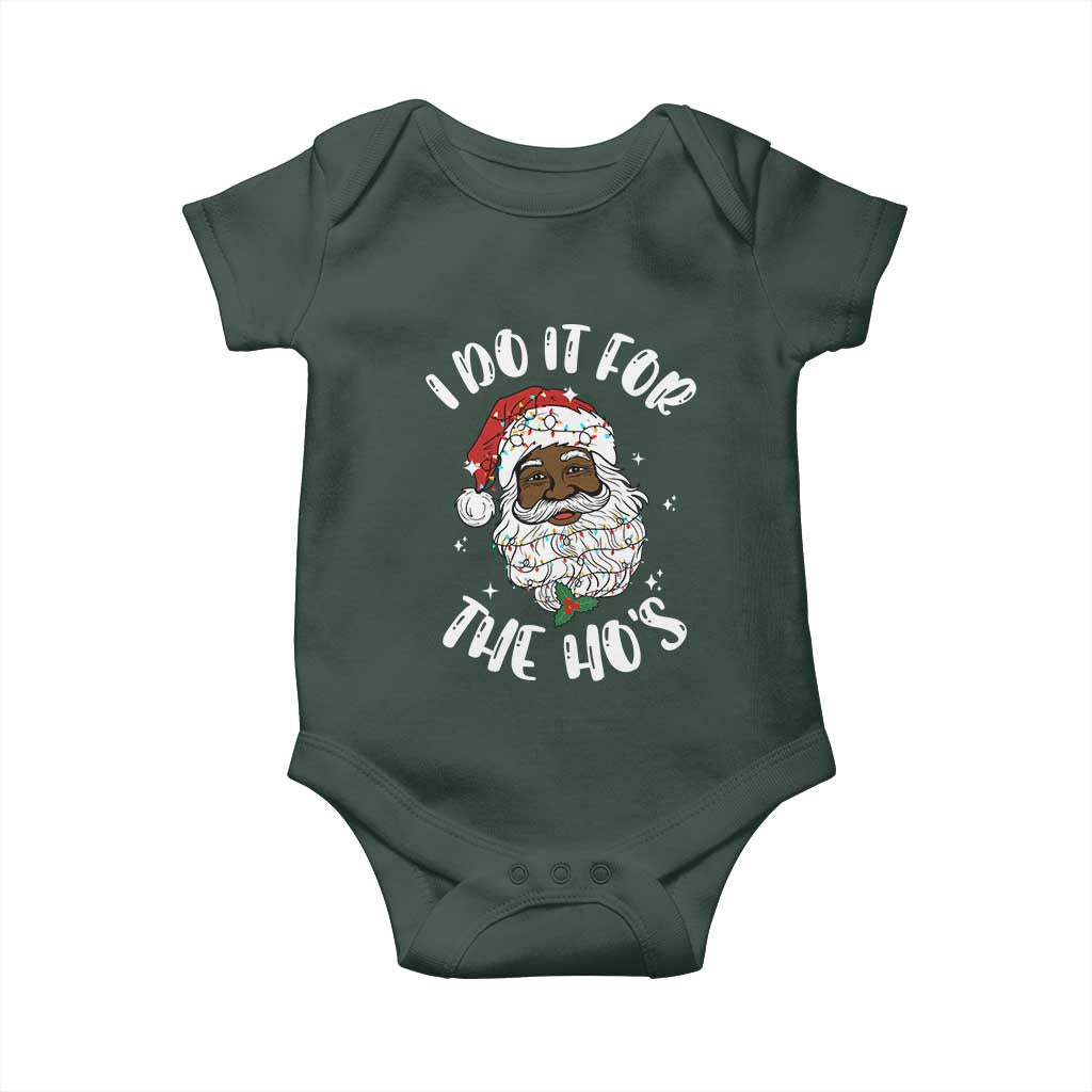 Funny Santa Claus Baby Onesie African American Xmas Vintage Black Santa TS10 Print Your Wear