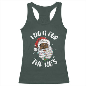 Funny Santa Claus Racerback Tank Top African American Xmas Vintage Black Santa TS10 Dark Forest Green Print Your Wear