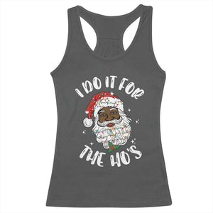 Funny Santa Claus Racerback Tank Top African American Xmas Vintage Black Santa TS10 Dark Heather Print Your Wear