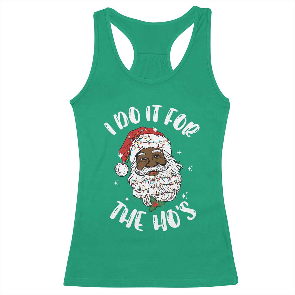 Funny Santa Claus Racerback Tank Top African American Xmas Vintage Black Santa TS10 Irish Green Print Your Wear