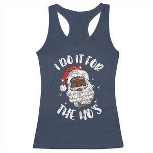 Funny Santa Claus Racerback Tank Top African American Xmas Vintage Black Santa TS10 Navy Print Your Wear
