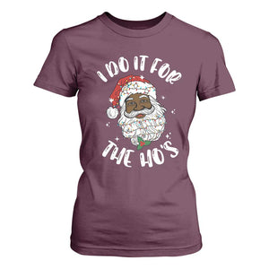 Funny Santa Claus T Shirt For Women African American Xmas Vintage Black Santa TS10 Maroon Print Your Wear