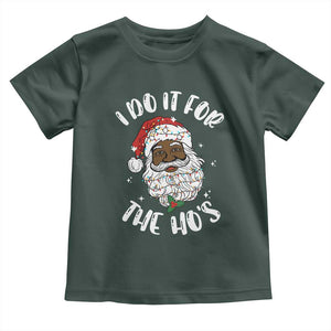 Funny Santa Claus Toddler T Shirt African American Xmas Vintage Black Santa TS10 Dark Forest Green Print Your Wear