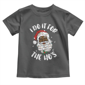 Funny Santa Claus Toddler T Shirt African American Xmas Vintage Black Santa TS10 Dark Heather Print Your Wear