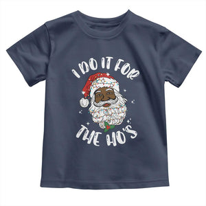 Funny Santa Claus Toddler T Shirt African American Xmas Vintage Black Santa TS10 Navy Print Your Wear