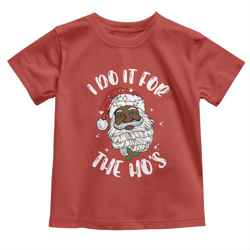 Funny Santa Claus Toddler T Shirt African American Xmas Vintage Black Santa TS10 Red Print Your Wear