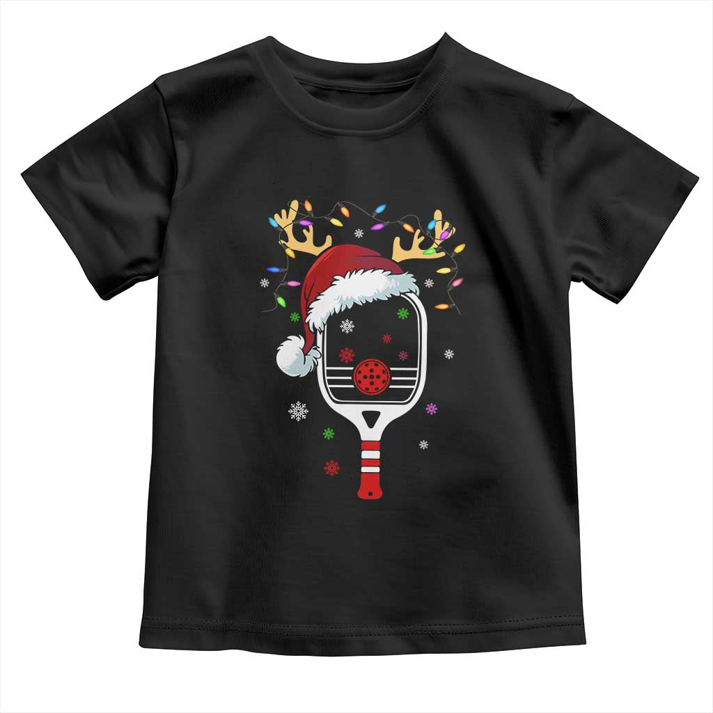 Pickleball Christmas Baby Shirt Holiday Reindeer Player Gifts Sports Xmas TS10 Black Print Your Wear