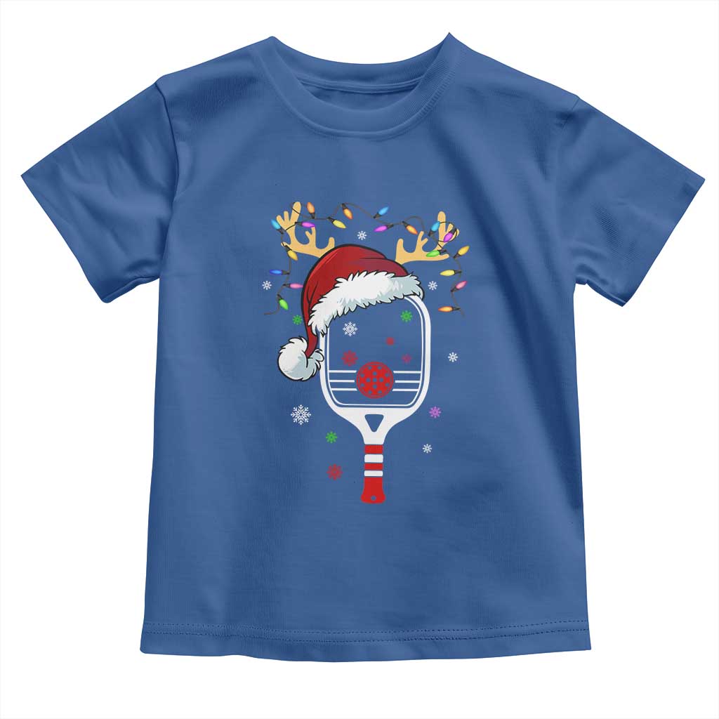 Pickleball Christmas Baby Shirt Holiday Reindeer Player Gifts Sports Xmas TS10 Royal Blue Print Your Wear