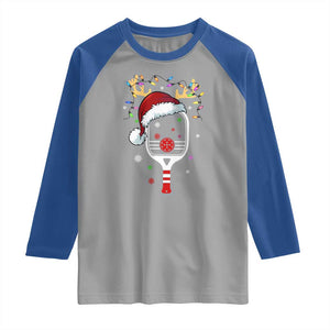 Pickleball Christmas Raglan Shirt Holiday Reindeer Player Gifts Sports Xmas TS10 Sport Gray Royal Print Your Wear