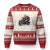 Biker Grandpa Santa on Motorcycle Christmas Ugly Christmas Sweater Funny Oh What Fun It Is To Ride TS10 Red Print Your Wear