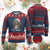 Merry Xmas Raccoon Ugly Christmas Sweater Happy Holidays Gift Animal Red Santa Hat TS10 Burgundy Print Your Wear