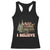 Christmas Santa Racerback Tank Top Riding Dinosaur T rex Boys Men Girls Believe Xmas Squad TS10 Black Print Your Wear