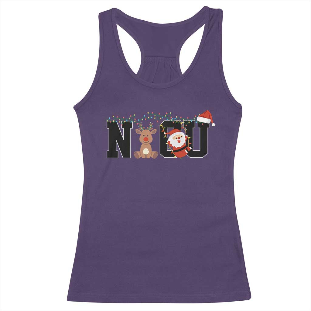 Christmas NICU Nurse Racerback Tank Top Cute Reindeer Student Xmas Gift TS10 Purple Print Your Wear