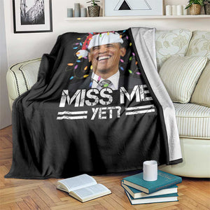 Funny Christmas Obama Throw Blanket Funny Santa Xmas Light TS10 Print Your Wear