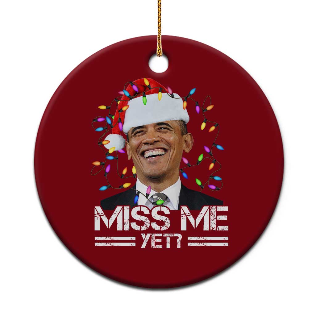 Funny Christmas Obama Ceramic Ornament Funny Santa Xmas Light TS10 1pc Red Print Your Wear