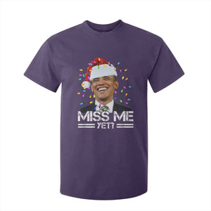 Funny Christmas Obama T Shirt For Kid Funny Santa Xmas Light TS10 Purple Print Your Wear