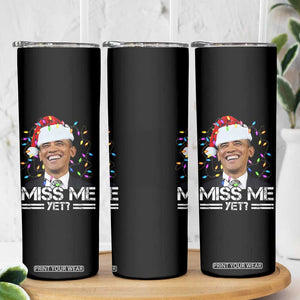 Funny Christmas Obama Skinny Tumbler Funny Santa Xmas Light TS10 Print Your Wear