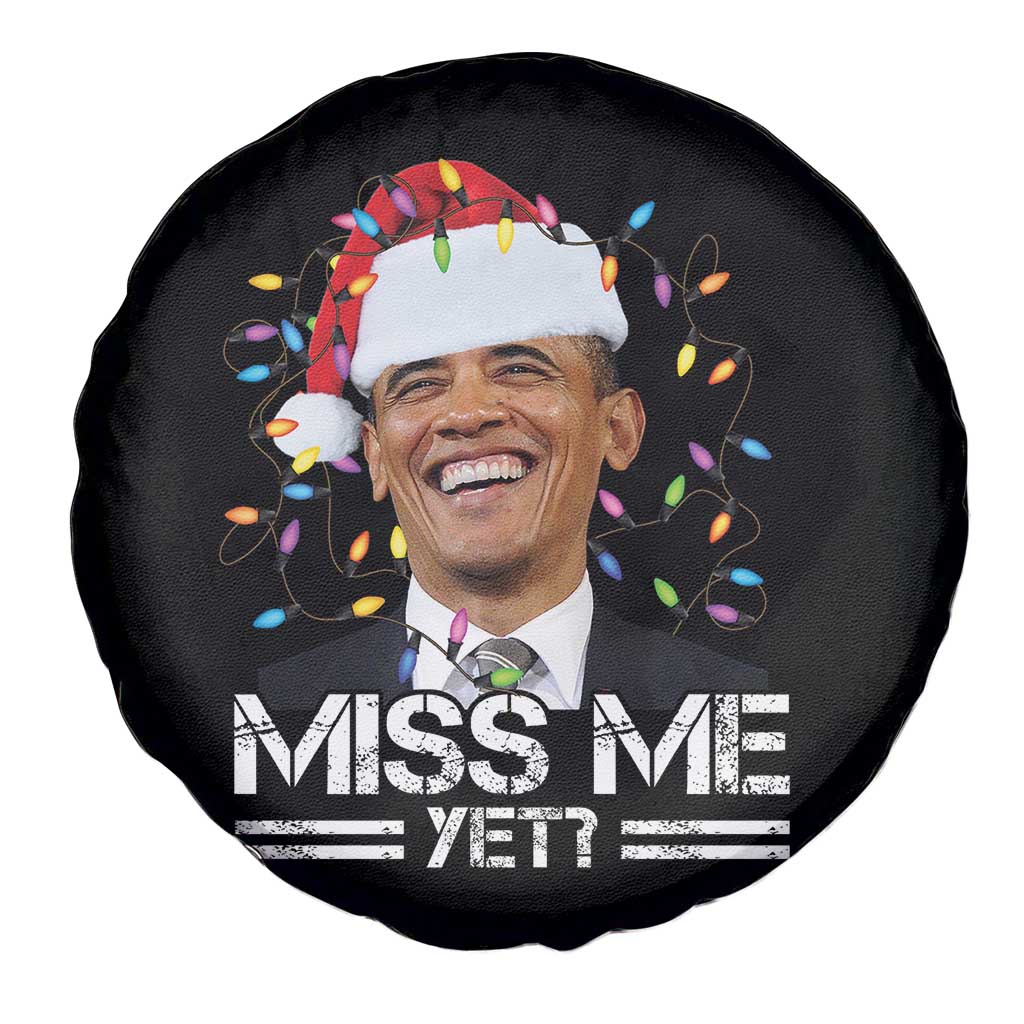 Funny Christmas Obama Spare Tire Cover Funny Santa Xmas Light TS10 Print Your Wear