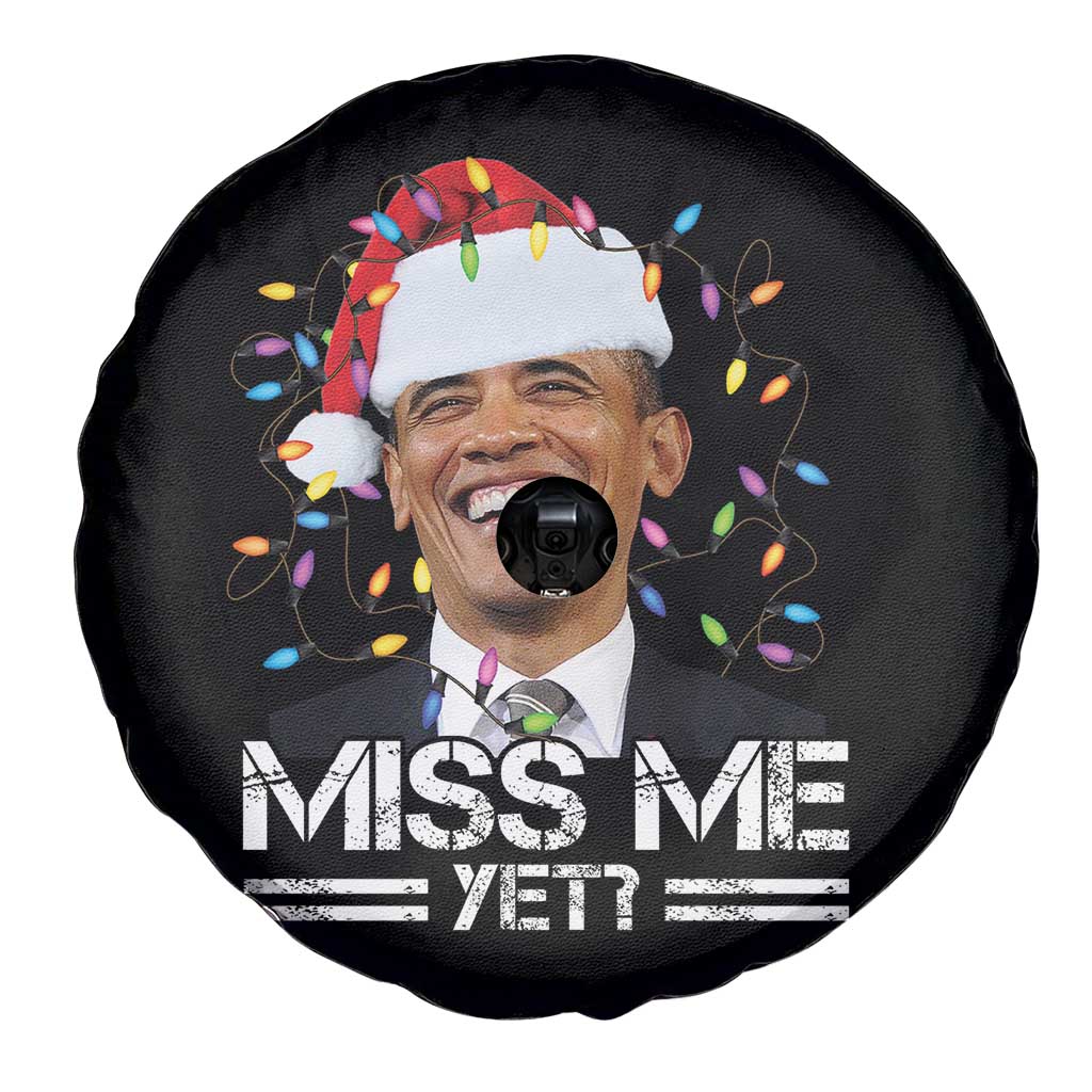 Funny Christmas Obama Spare Tire Cover Funny Santa Xmas Light TS10 Print Your Wear