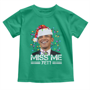 Funny Christmas Obama Toddler T Shirt Funny Santa Xmas Light TS10 Irish Green Print Your Wear
