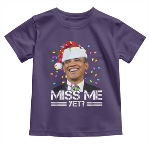 Funny Christmas Obama Toddler T Shirt Funny Santa Xmas Light TS10 Purple Print Your Wear