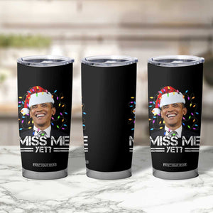 Funny Christmas Obama Tumbler Cup Funny Santa Xmas Light TS10 Print Your Wear