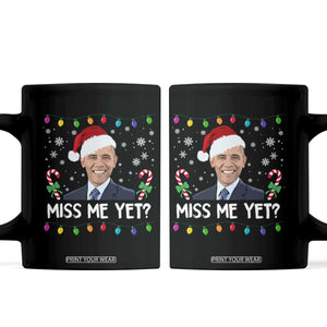 Funny Obama Ugly Xmas Coffee Mug Funny Santa Xmas Light TS10 Black Print Your Wear