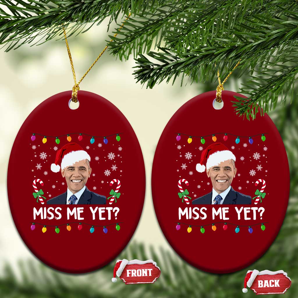 Funny Obama Ugly Xmas Ceramic Ornament Funny Santa Xmas Light TS10 Print Your Wear