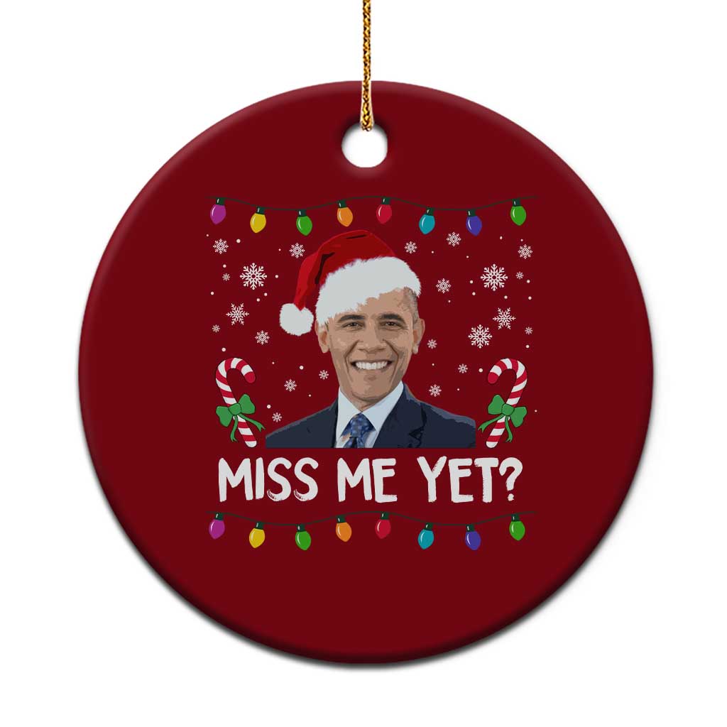 Funny Obama Ugly Xmas Ceramic Ornament Funny Santa Xmas Light TS10 1pc Red Print Your Wear