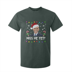 Funny Obama Ugly Xmas T Shirt For Kid Funny Santa Xmas Light TS10 Dark Forest Green Print Your Wear