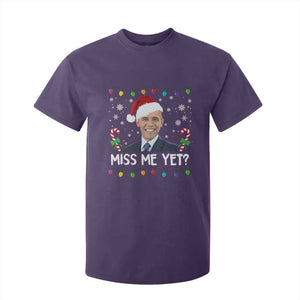 Funny Obama Ugly Xmas T Shirt For Kid Funny Santa Xmas Light TS10 Purple Print Your Wear