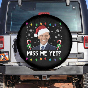 Funny Obama Ugly Xmas Spare Tire Cover Funny Santa Xmas Light TS10 No hole Black Print Your Wear