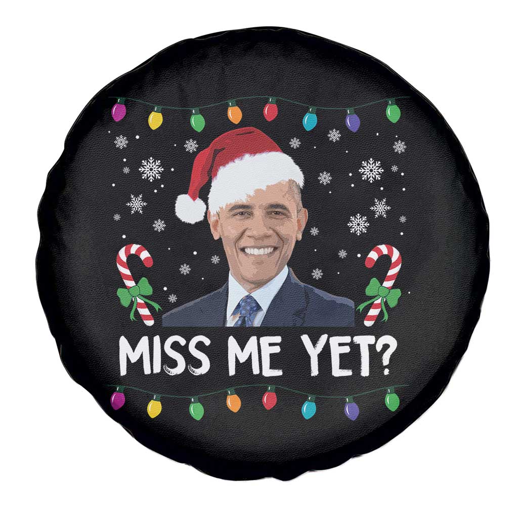 Funny Obama Ugly Xmas Spare Tire Cover Funny Santa Xmas Light TS10 Print Your Wear