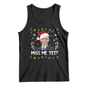 Funny Obama Ugly Xmas Tank Top Funny Santa Xmas Light TS10 Black Print Your Wear