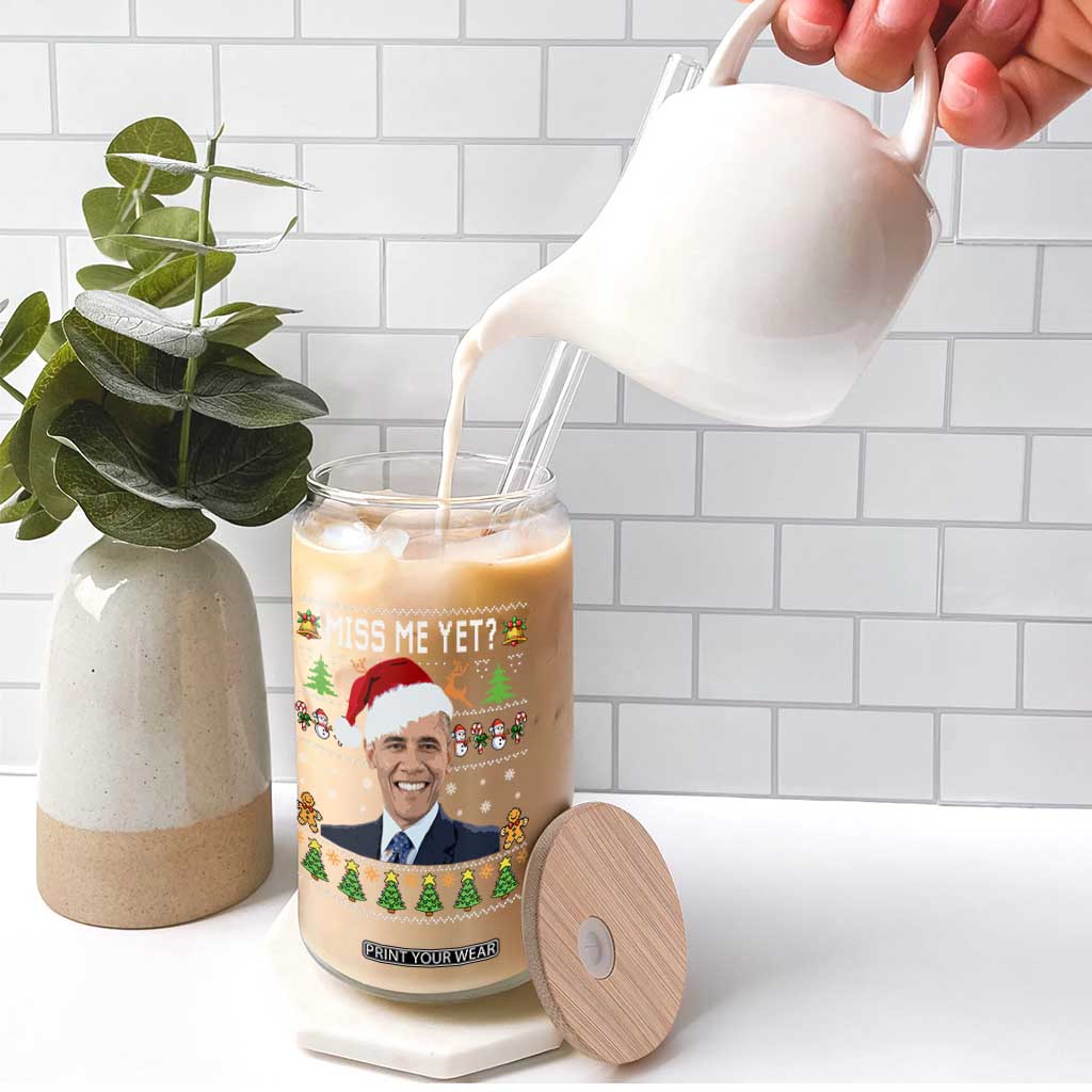 Funny Obama Ugly Xmas Glass Can Miss Me Yet Pajamas Ugly TS10 Print Your Wear