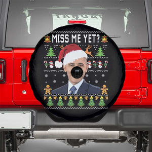 Funny Obama Ugly Xmas Spare Tire Cover Miss Me Yet Pajamas Ugly TS10 Black Print Your Wear