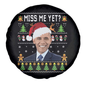 Funny Obama Ugly Xmas Spare Tire Cover Miss Me Yet Pajamas Ugly TS10 Print Your Wear