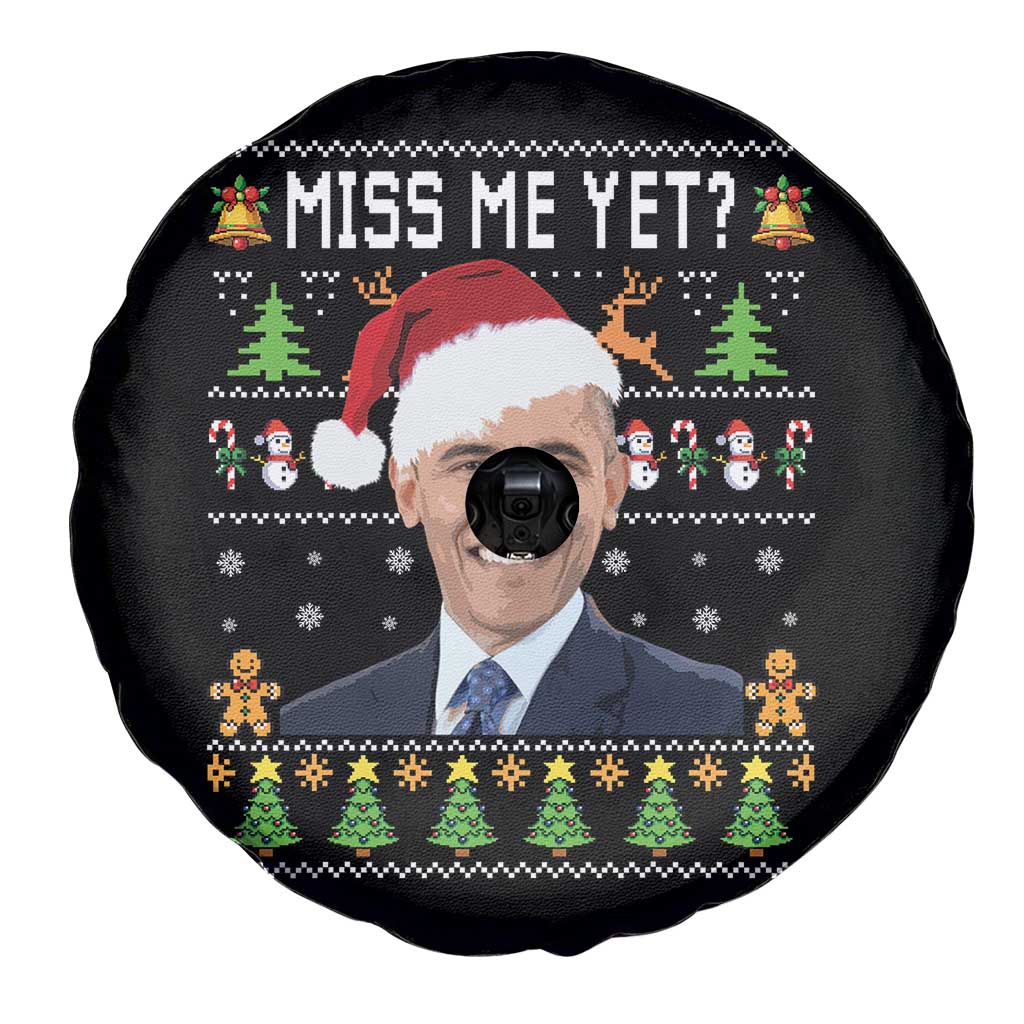 Funny Obama Ugly Xmas Spare Tire Cover Miss Me Yet Pajamas Ugly TS10 Print Your Wear