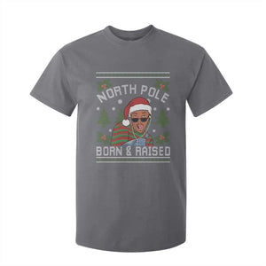 Funny Ugly Christmas T Shirt For Kid Fresh North Pole Born Raised Prince TS10 Charcoal Print Your Wear