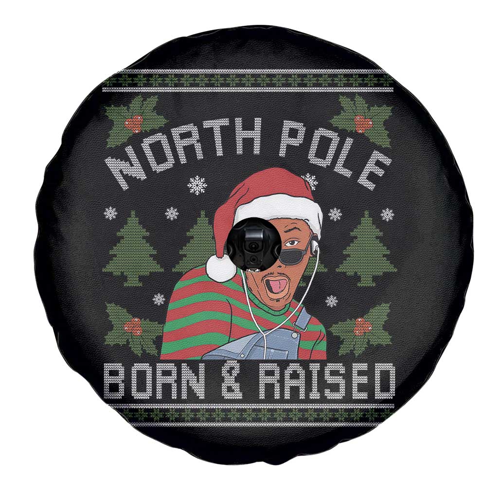 Funny Ugly Christmas Spare Tire Cover Fresh North Pole Born Raised Prince TS10 Print Your Wear