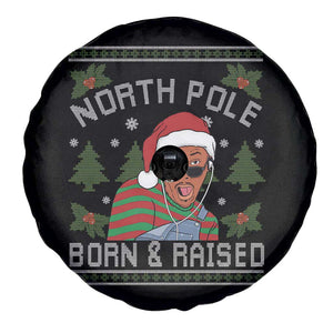 Funny Ugly Christmas Spare Tire Cover Fresh North Pole Born Raised Prince TS10 Print Your Wear