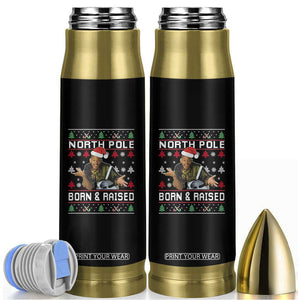 Funny Ugly Christmas Bullet Tumbler Fresh North Pole Born and Raised Prince TS10 Black Print Your Wear