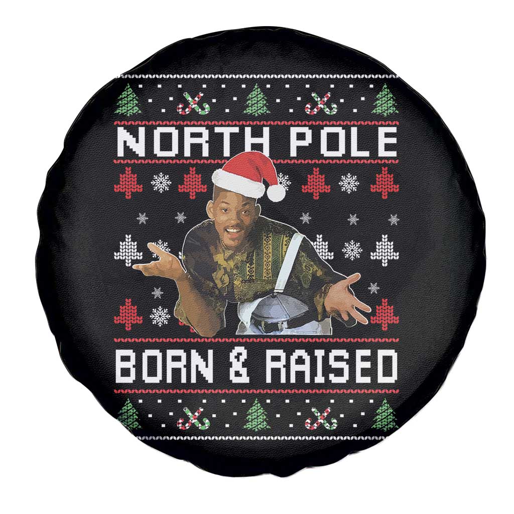 Funny Ugly Christmas Spare Tire Cover Fresh North Pole Born and Raised Prince TS10 Print Your Wear