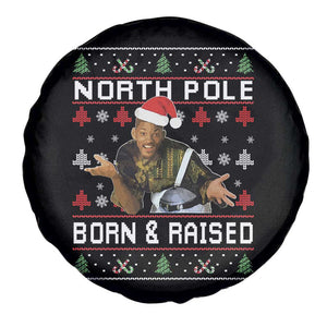 Funny Ugly Christmas Spare Tire Cover Fresh North Pole Born and Raised Prince TS10 Print Your Wear