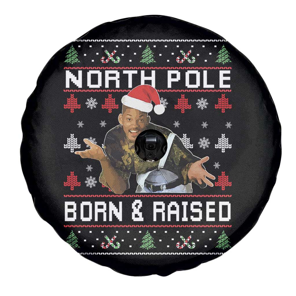 Funny Ugly Christmas Spare Tire Cover Fresh North Pole Born and Raised Prince TS10 Print Your Wear